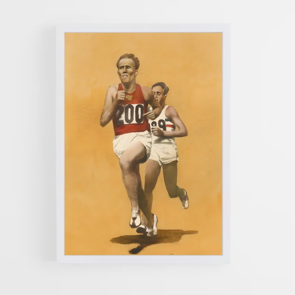 Poster La Course des Rêves – affiche Jeux Olympiques (vue 3)